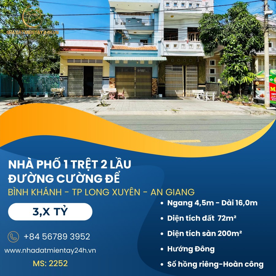 🏠 SỞ HỮU NGAY NHÀ 2 LẦU MẶT TIỀN VỊ TRÍ ĐẸP TẠI BÌNH KHÁNH - KHÔNG THỂ BỎ LỠ! (MS: 2252) 🏠